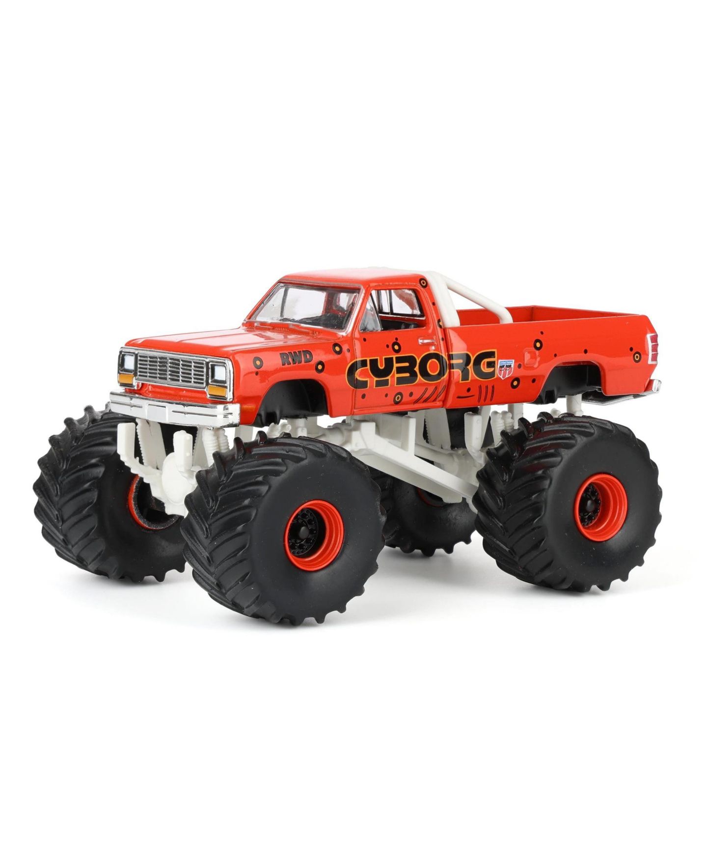 Детская игрушка Greenlight 1/64 1990 Dodge Ram D250, Cyborg, Kings of Crunch Series — фото 1