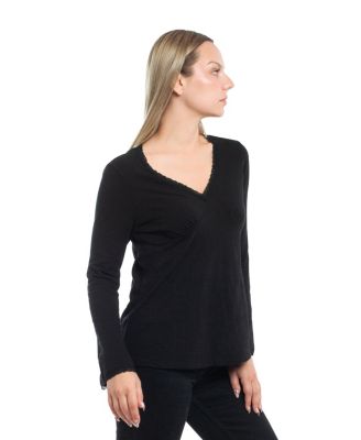 Women's V-Neck Long Sleeve Empire