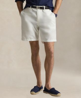Men's 8.5" Straight-Fit Linen Cotton Chino Shorts
