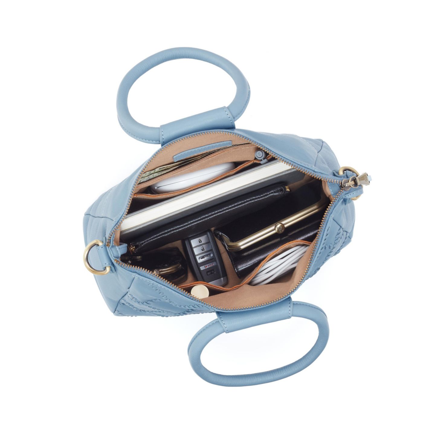 Женская сумка HOBO Sheila Medium Satchel, цвет: Bluebell — фото 3