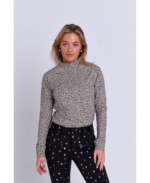 Женский топ OOSC Cheetah Baselayer, цвет: Бежевый