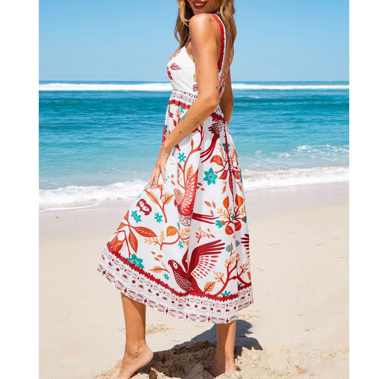 Women's Two Can Tango Tropical Maxi Beach Dress