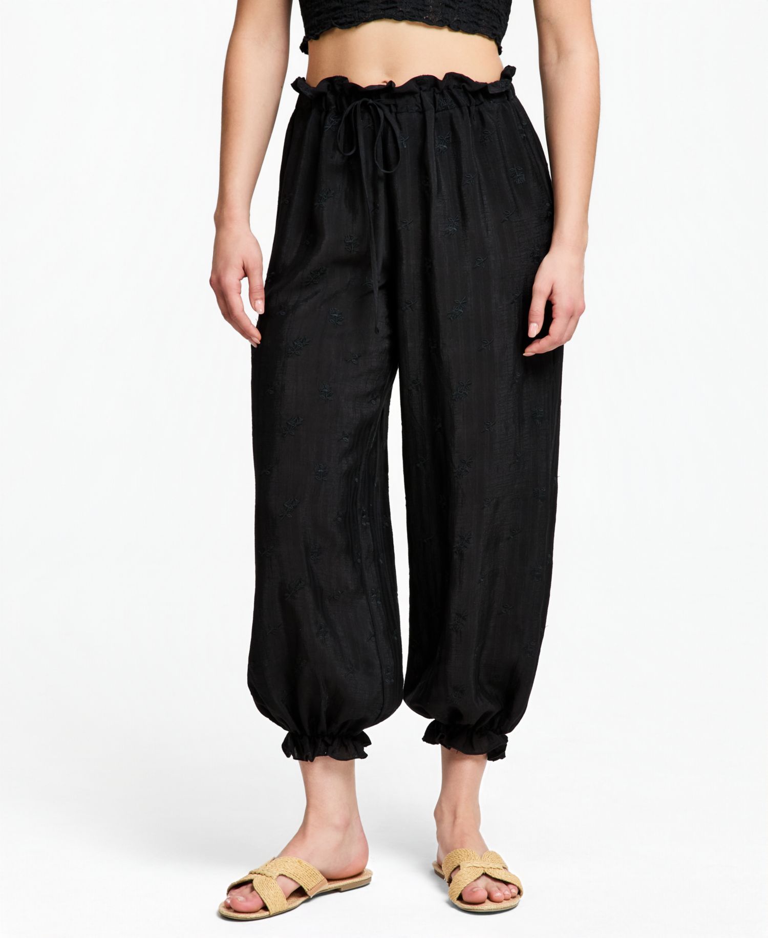 Women's Embroidered Balloon Pants