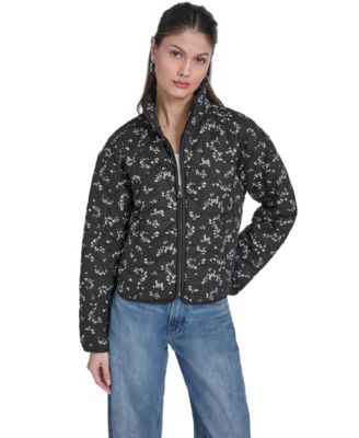 Women’s Quilted Short Liner Zipper Jacket