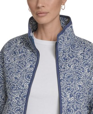 Women’s Quilted Short Liner Zipper Jacket