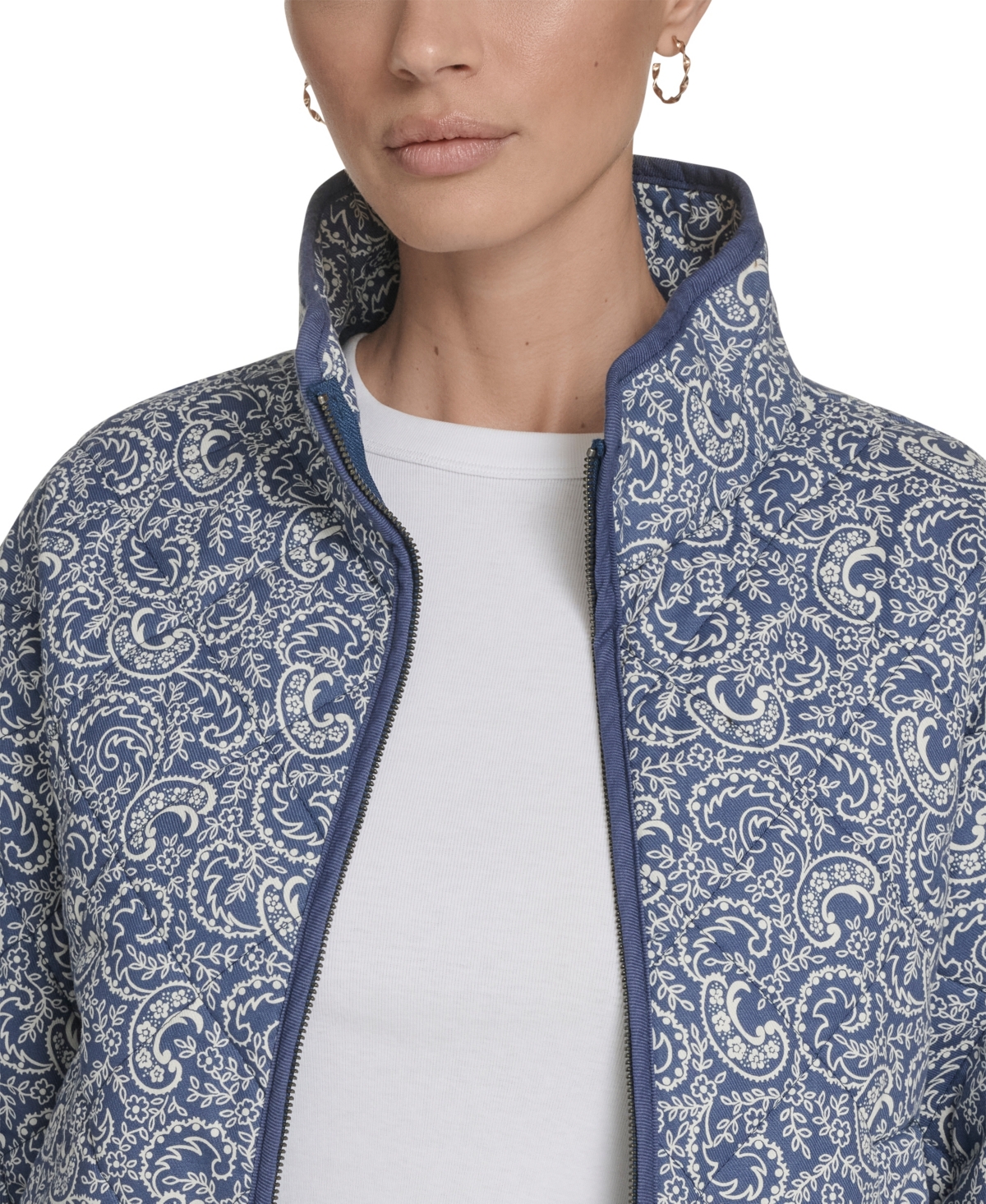 Levi's Women's Quilted Short Liner Zipper Jacket