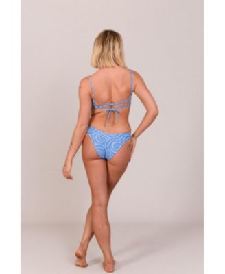 Women's Moroccan Dream Lace up Crop Bikini Top