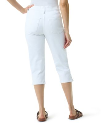 Women's Amanda Printed Slit Capri Jeans