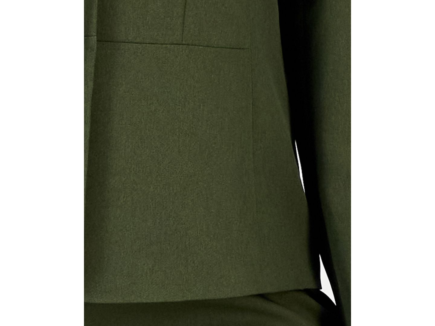 Женские брюки Le Suit Plus Size Two-Button Shawl Collar Blazer & Pant Suit, цвет: Тёмно-зелёный разноцветный — фото 5