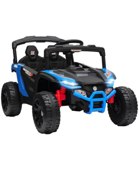 Детская игрушка Qaba 12V Dual-Motor Kids Ride-On Truck with Remote Control, 1-Player, Ages 3-5, цвет: Синий