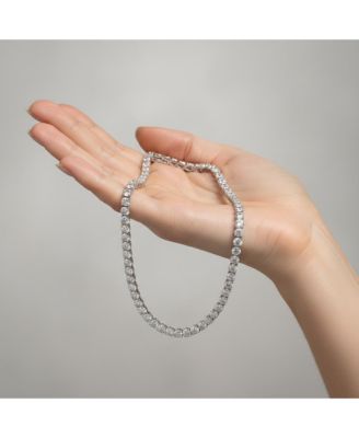 Elegant 4MM Clear Cubic Zirconia 20"  Tennis Necklace