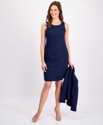 Women's Jacquard Open-Front Jacket 2 Piece Dress Suit