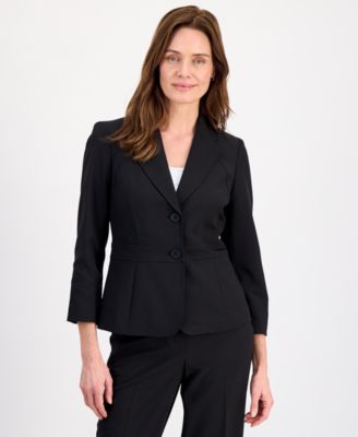 Women's Two-Button Waist-Inset 2 Piece Pantsuit