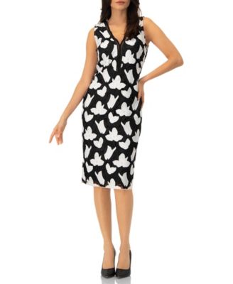 Women's Floral Embroidered Sheath Dress