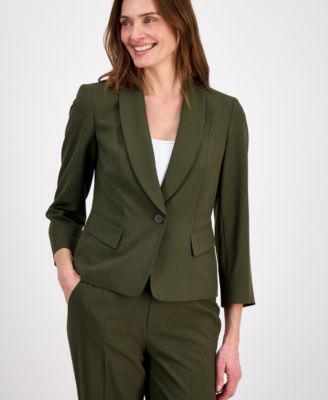 Women's One-Button 3/4-Sleeve Pantsuit