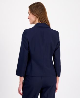 Women's One-Button 3/4-Sleeve 2 Piece Pantsuit