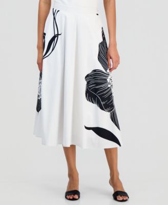 Women's Flared Midi Skirt