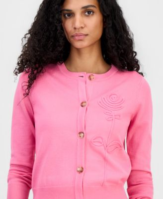 Women's Rose-Soutache Cardigan
