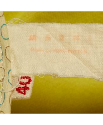 Women's Green Canvas Contrast Trimmed Open Front Jacket