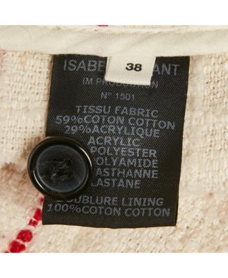 Women's Etoile Cream /red Striped Tweed Glenn Jacket