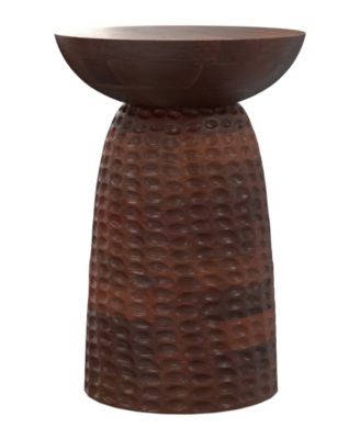 Boyd 16" Mango Wood Solid Tall Accent Table