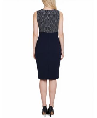 Petite 3/4 Sleeve Jacket and Dress Set