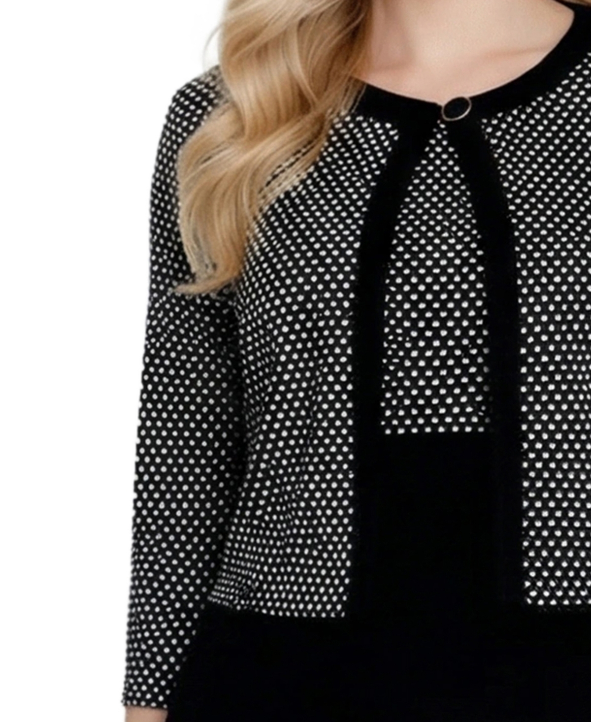 Ny Collection Petite 3/4 Sleeve Jacket and Dress Set