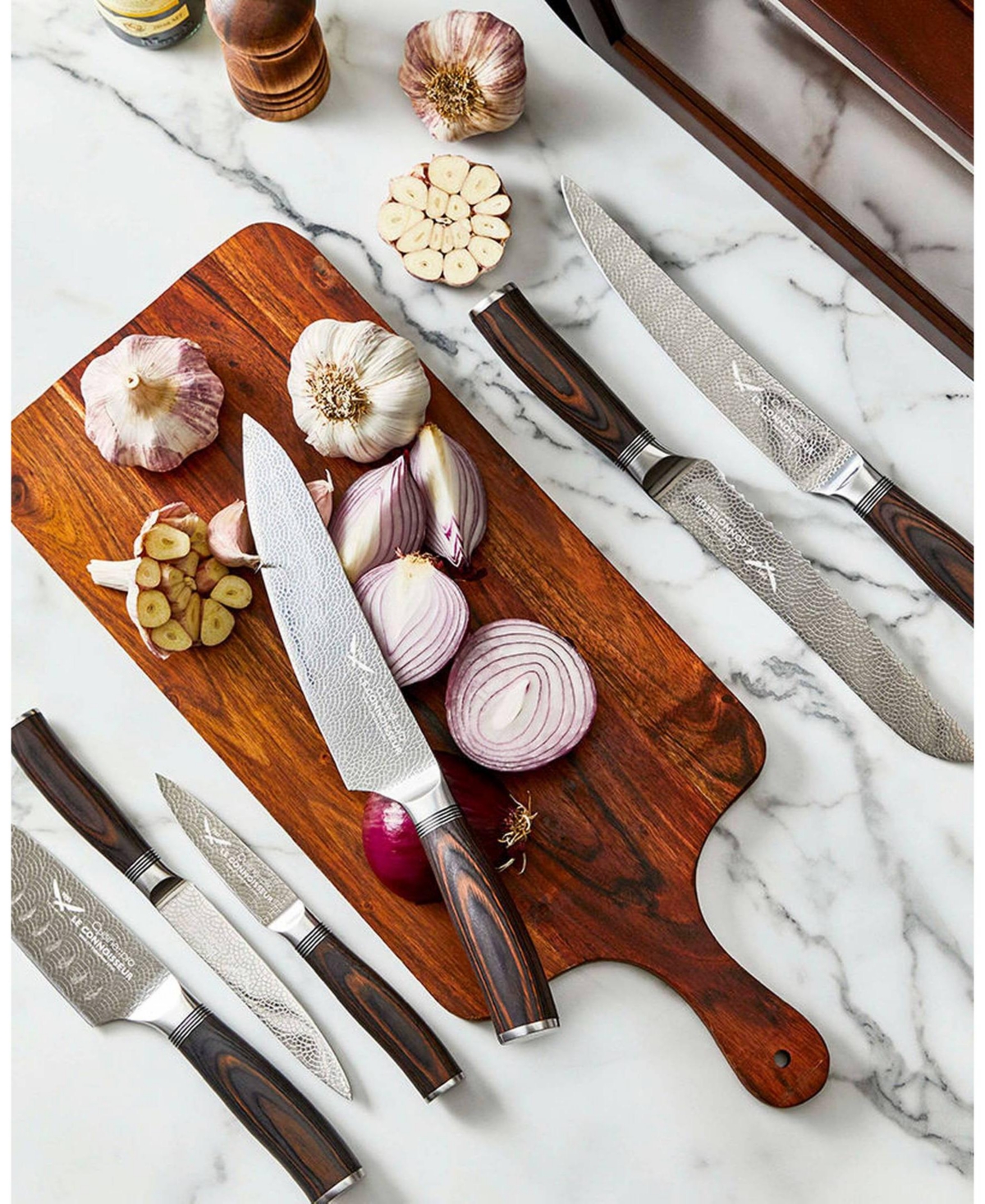 Cuisine::pro Le Connoisseur Haute Stainless Steel 7-Pc. knife Block Set