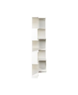 5-Tier Corner Bookshelf with LED Lights