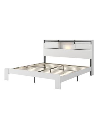  Storage Headboard with 2 USB Ports for Easy Charging & Access