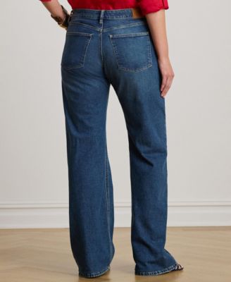 Plus Size High-Rise Straight Wide-Leg Jeans