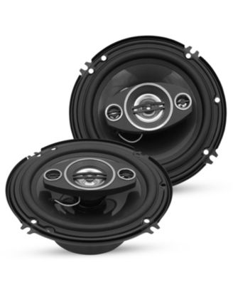Coaxial Car Door Speakers 6” Pair 500W 4Ohm 2 Way Component Subwoofer Audio w Super Tweeter