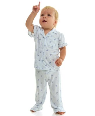 Toddler Mommy and Me Notch Collar Shirt & Pants, 2-Piece Set
