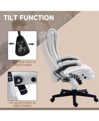 6 Point Vibrating Massage Office Chair with Heat High Back Reclining Executive Chair