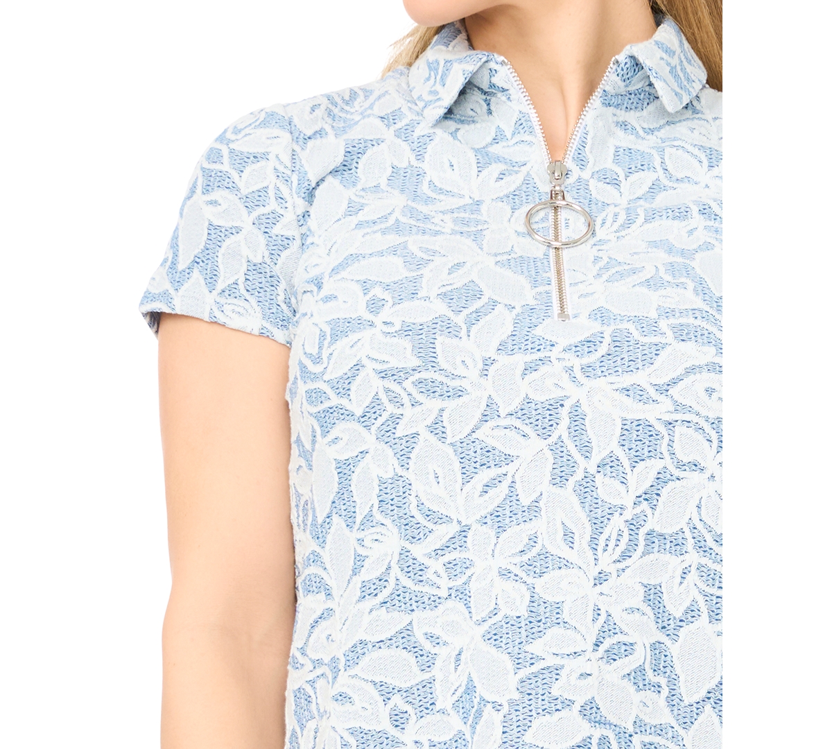 Msk Petite Collared Neck Pull-On Dress