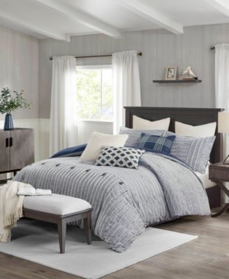 Essence Clipped Jacquard 9-Pc.Comforter Set, Queen