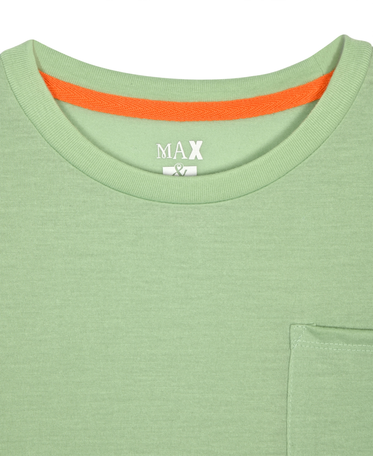 Max & Olivia Boys' 6-18 Crewneck Top Plaid Pants, 2-Piece Pajama Set