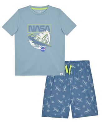 Boys' 6-18 NASA Top & Shorts, 2-Piece Pajama Set