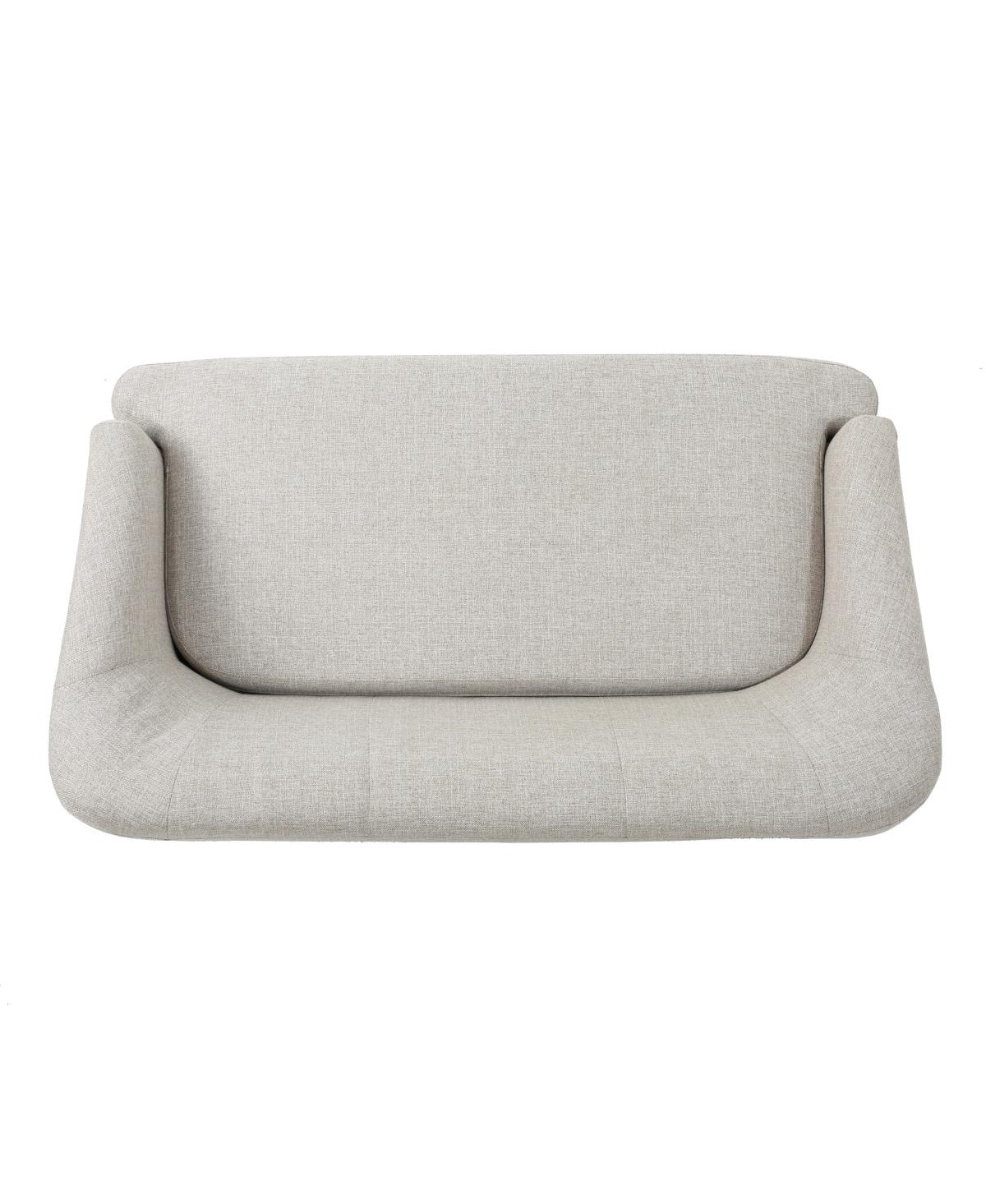 Streamdale Furniture Mid-Century Modern Loveseat with Flared Legs and High-Density Foam
