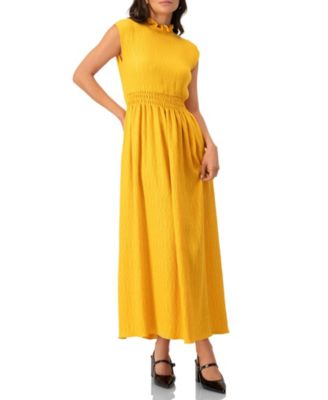 Women's Sleeveless High Neck Long Dress