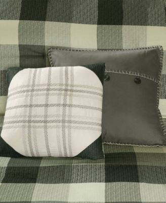 Ridge Herringbone 7-Pc. Comforter Set, Queen