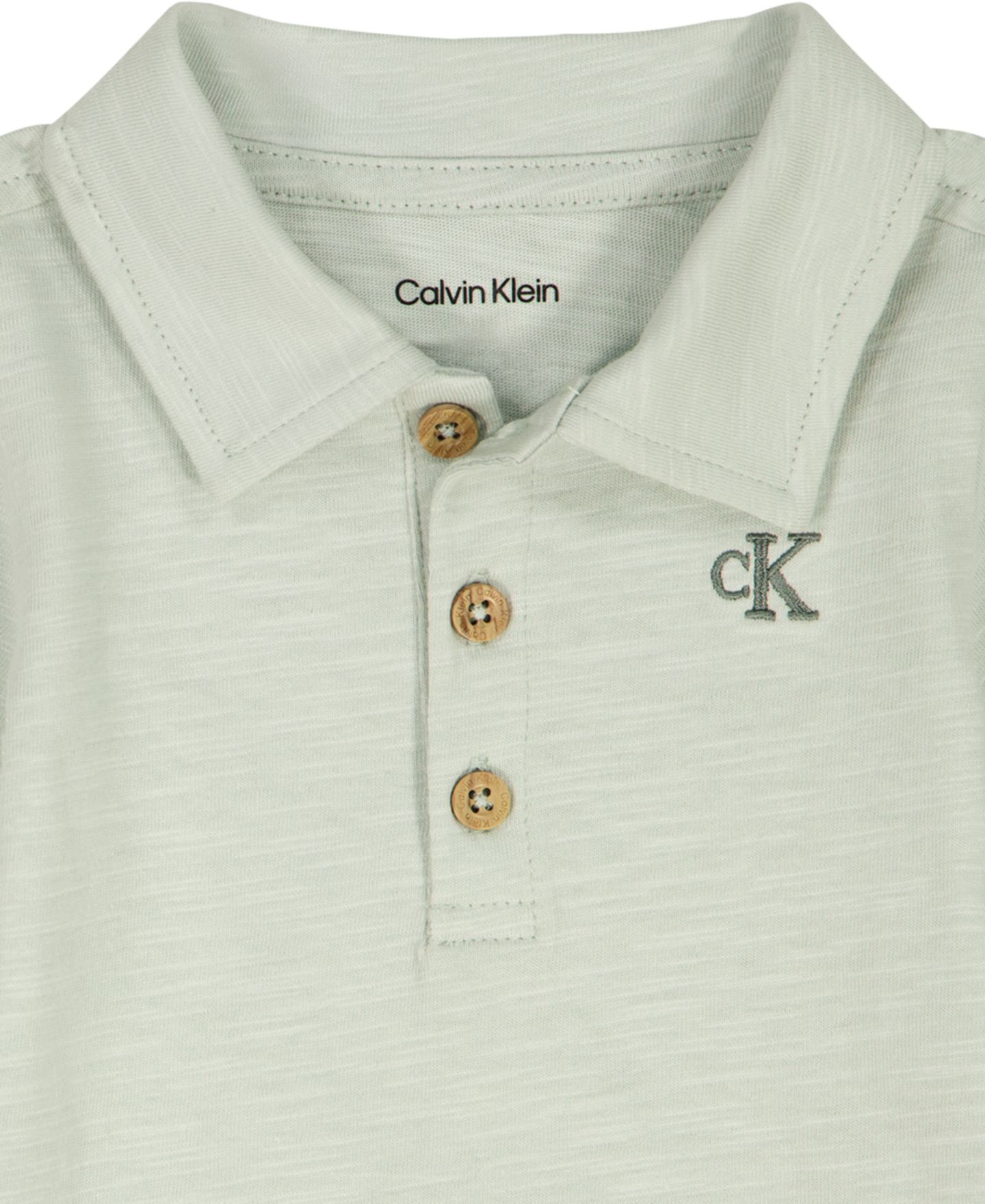 Комплект для мальчика Calvin Klein: боди-поло и шорты, 2 предмета, цвет: Синий — фото 6