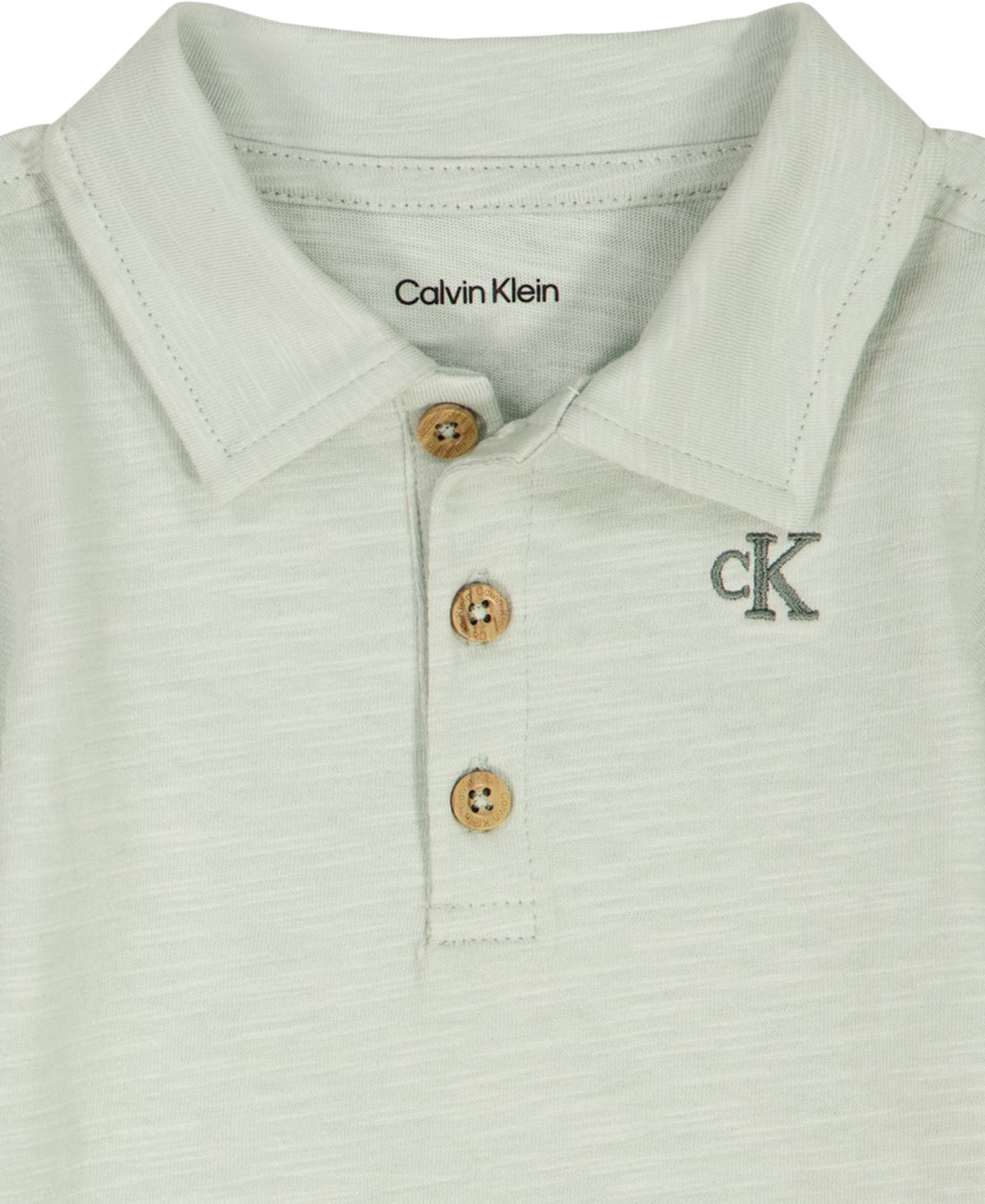 Calvin Klein Baby Boys' Polo Bodysuit & Shorts, 2-Piece Set