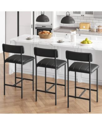 Kitchen Table Bar Stools Set of 2 Kitchen Bar Stools for Dining Room, Home Office, Living Room