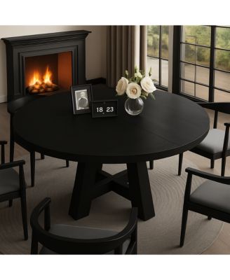 Kitchen Table Round Dining Table for 4 to 47 Inch Round Dinner Table Farmhouse