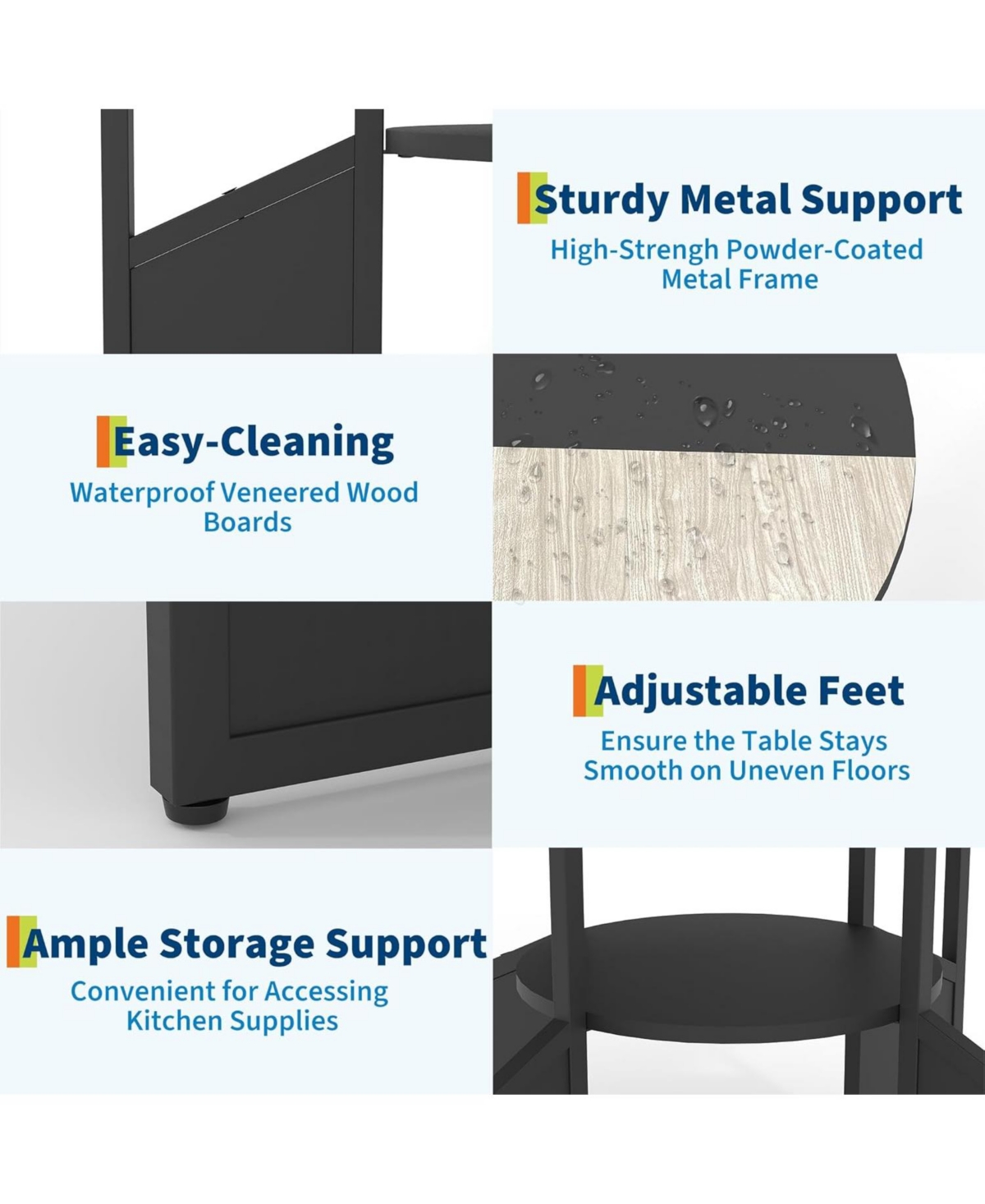 Gaomon Kitchen Table 47 Inch Round Dining Table