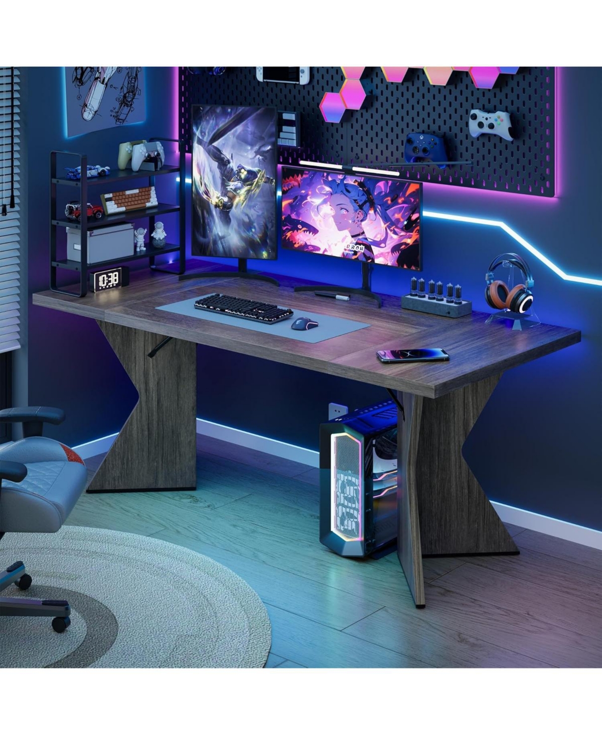 Gaomon Kitchen Table 71 Inch Rectangular Kitchen Table Dining