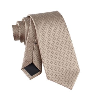 Men's Grid Pattern Silk Tie