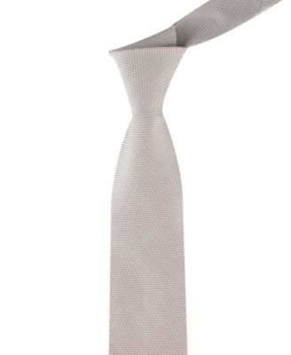 Men's Textured Solid Silk & Linen Tie