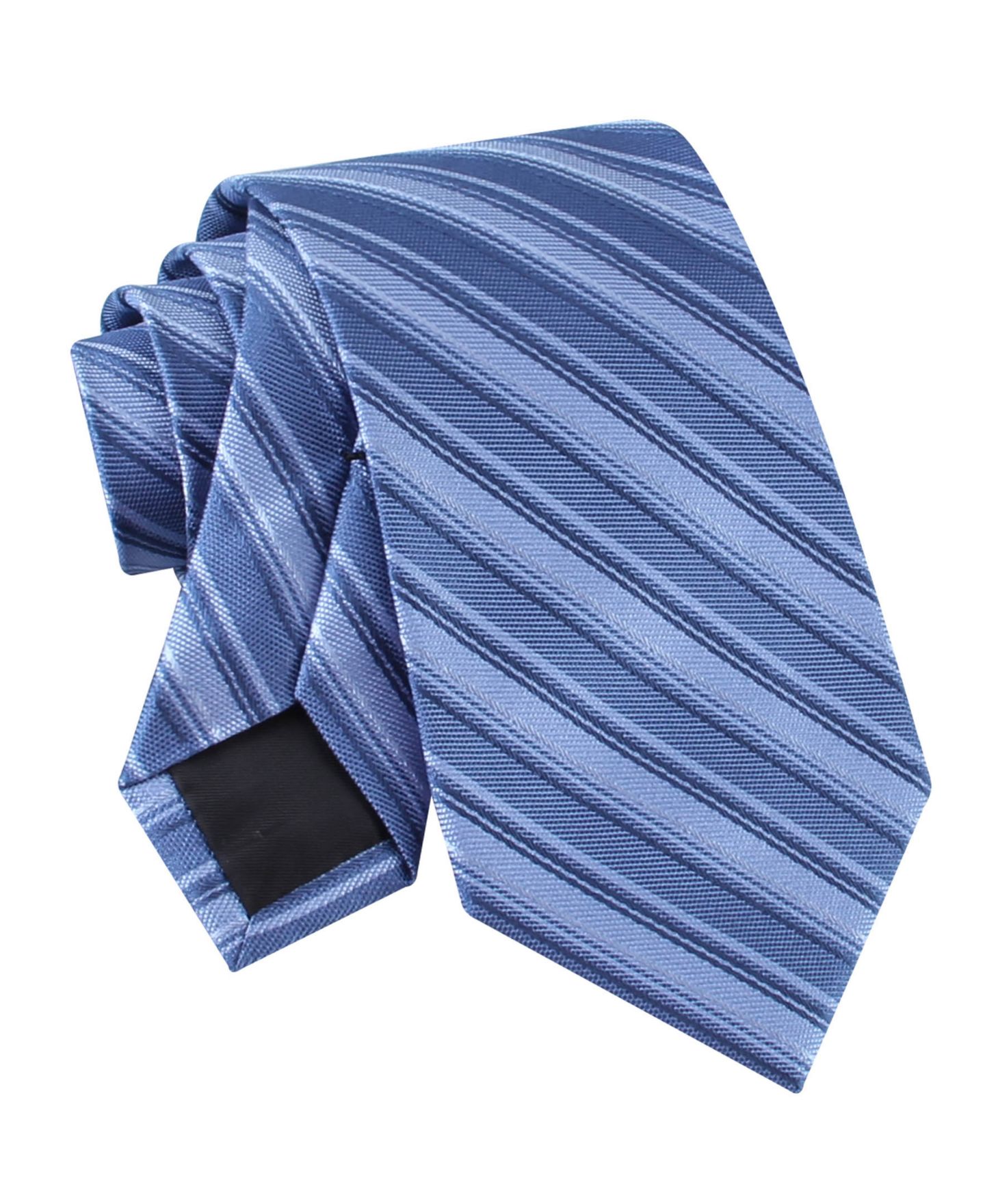 Мужские галстуки Calvin Klein Silk Classic Striped Tie, цвет: Синий — фото 4